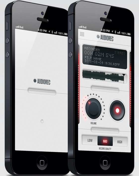 AudioRec-UI-by-Miguel-Pires