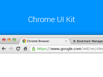 Chrome UI Kit v.2 by Todd Hamilton in 27 Fresh UI Kits for October 2013