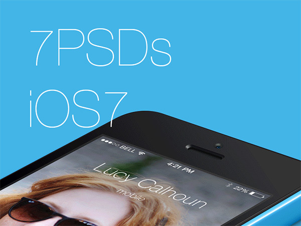 FREE – 7 PSDs from iOS7 by XEE Tech in 50 Fresh Freebies From Dribbble