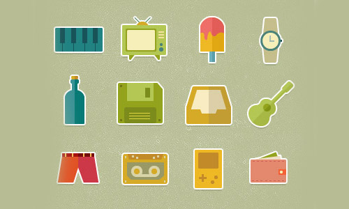 Flat Icons and Web Elements for UI Design-20