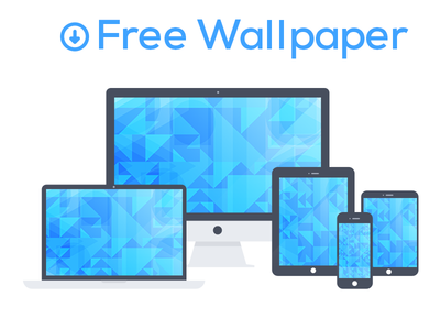 Free Blue Triangle Wallpapers by Alex Sadeck in 50 Fresh Freebies From Dribbble