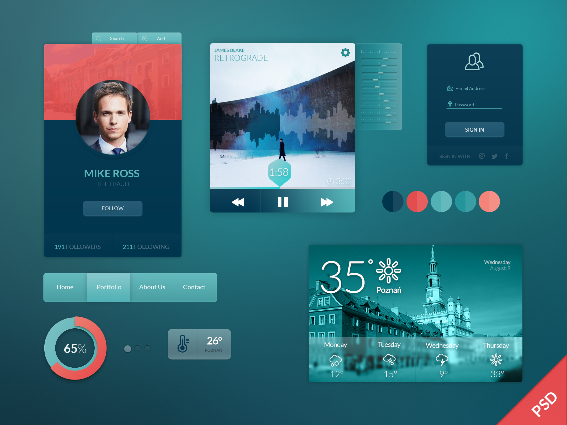 Freebie PSD: UI Kit