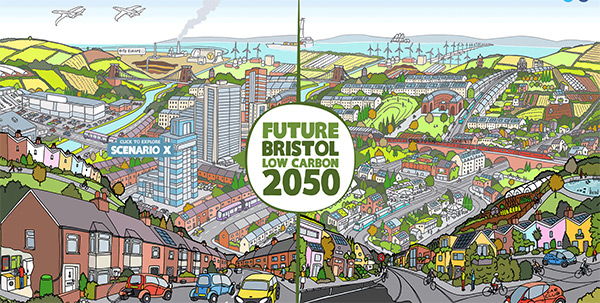 Future Bristol in 35 Examples of Vector Illustrations in Web Design