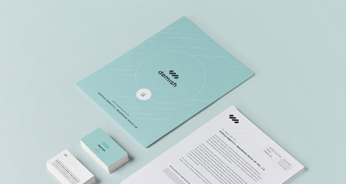 Stationery Branding Mock Up Free PSD File