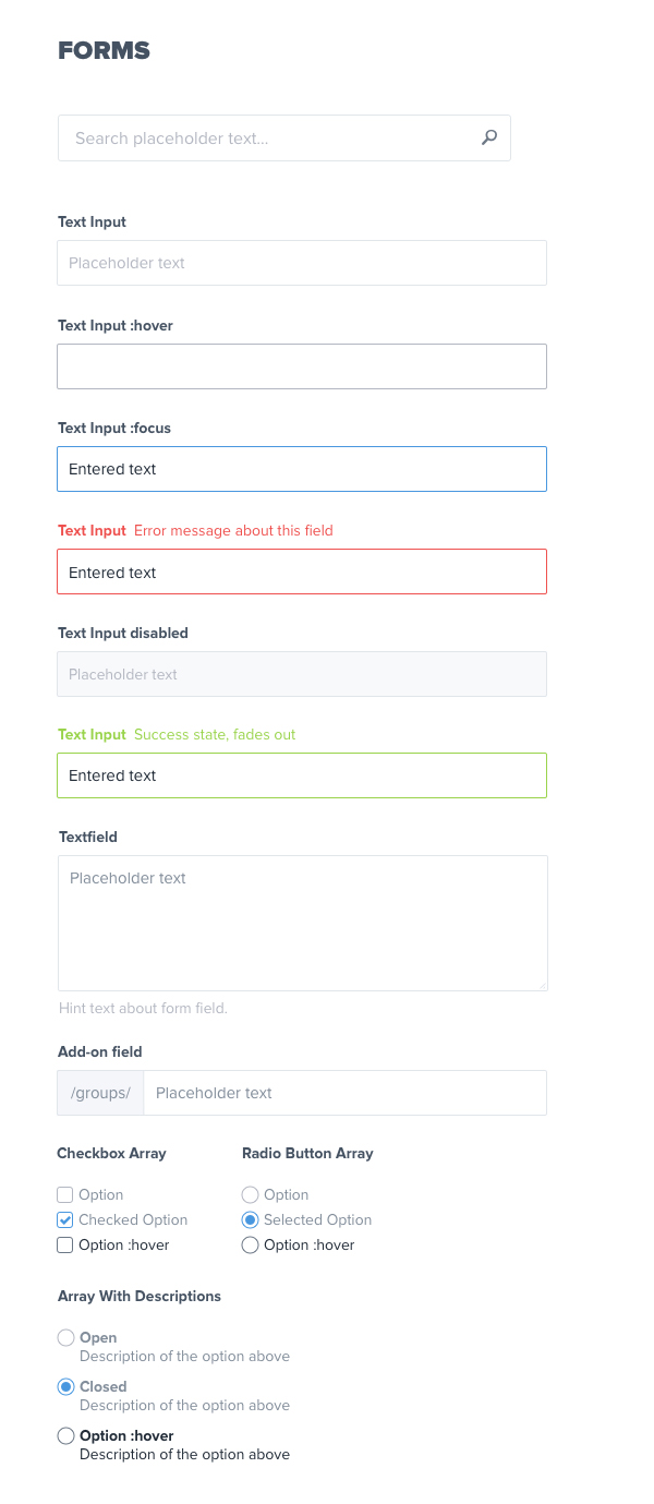 Creator Platform UI Kit: Sketch