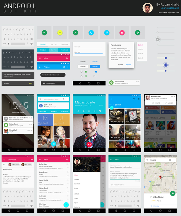Android L GUI KIT