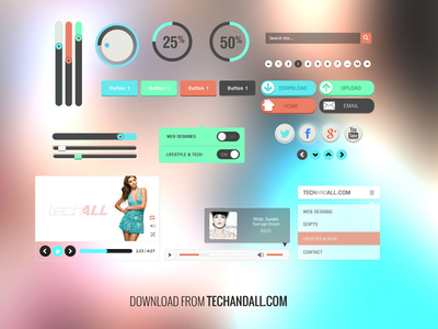 Ui Kit PSD by Rubayath in 27 Fresh UI Kits for October 2013