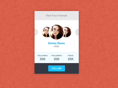 Your Friends by Kamal Chaneman in 50 Fresh Freebies From Dribbble