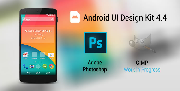 Android UI Design Kit 4.4 PSD