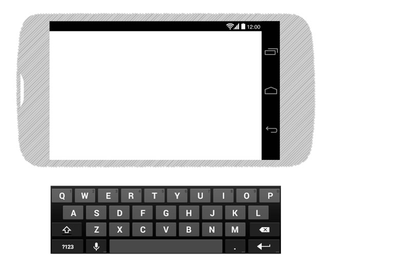 Android 4 Black Wireframing Stencil Omnigraffle