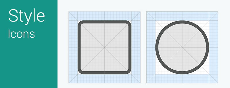 Android L Icon Grid System AI