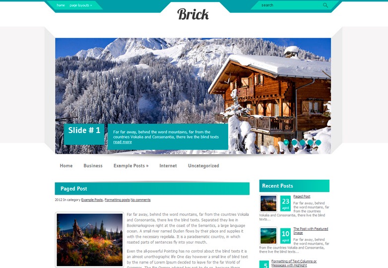 Brick WordPress Theme