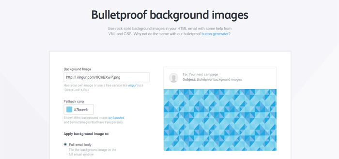 Bulletproof Email Backgrounds