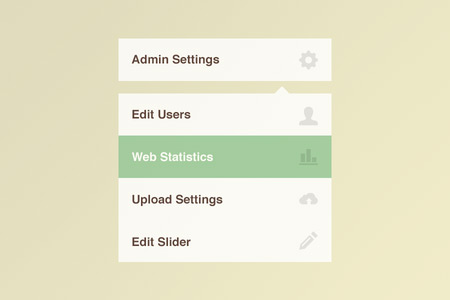 Beautiful Free Dropdown PSD Designs