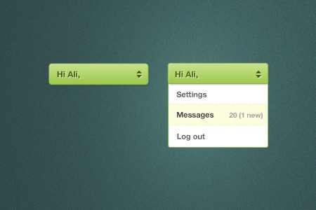 Beautiful Free Dropdown PSD Designs