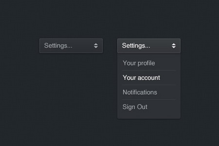 Beautiful Free Dropdown PSD Designs