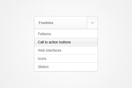 Beautiful Free Dropdown PSD Designs