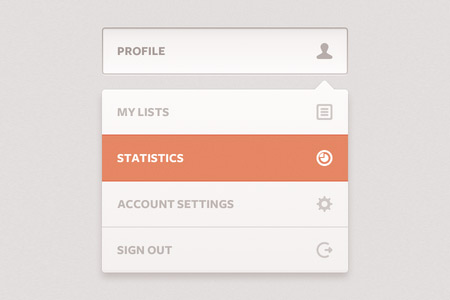 Beautiful Free Dropdown PSD Designs