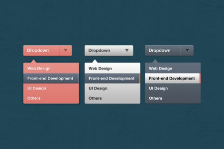 Beautiful Free Dropdown PSD Designs