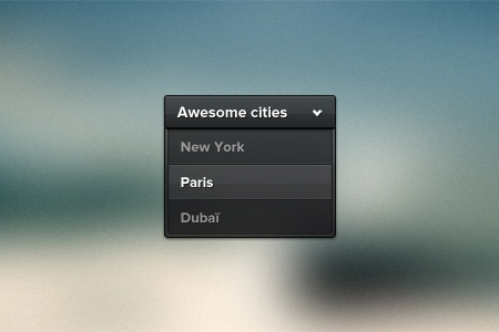 Beautiful Free Dropdown PSD Designs