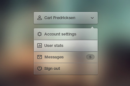 Beautiful Free Dropdown PSD Designs