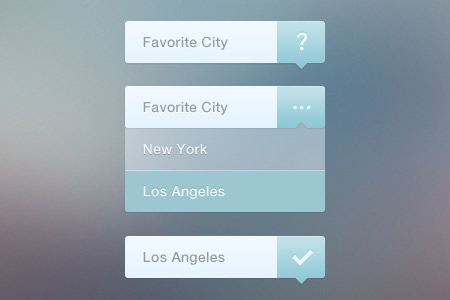 Beautiful Free Dropdown PSD Designs