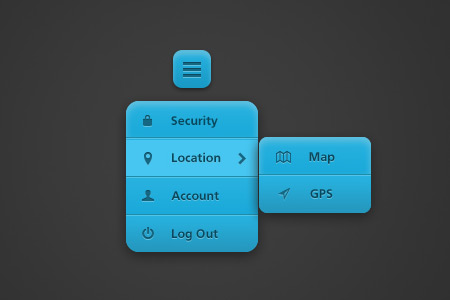 Beautiful Free Dropdown PSD Designs