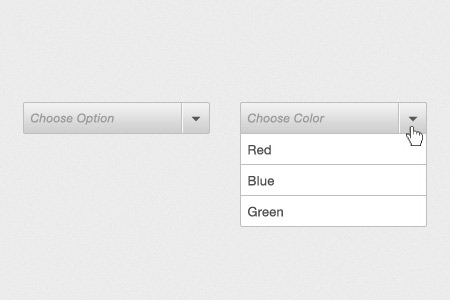 Beautiful Free Dropdown PSD Designs