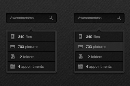 Beautiful Free Dropdown PSD Designs