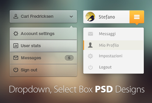 65+ Free Dropdown, Select Box PSD Designs