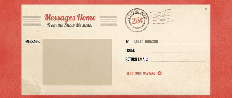 Textured Contact Form from Jarad Johnson