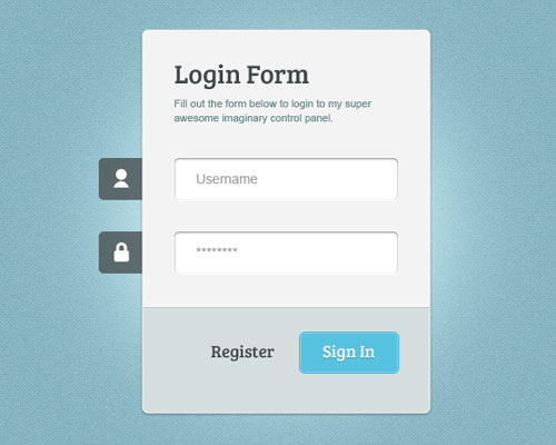 99个漂亮的注册和登录页面设计(附PSD)