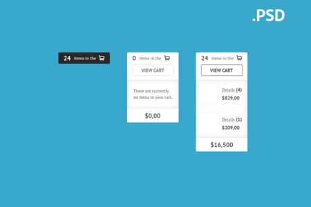 Beautiful Free Shopping cart PSD Designs