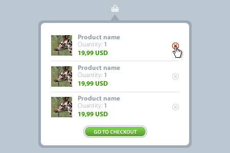 Beautiful Free Shopping cart PSD Designs