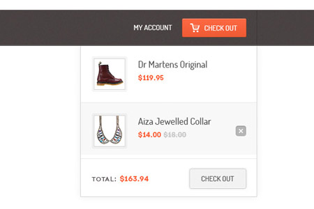 Beautiful Free Shopping cart PSD Designs