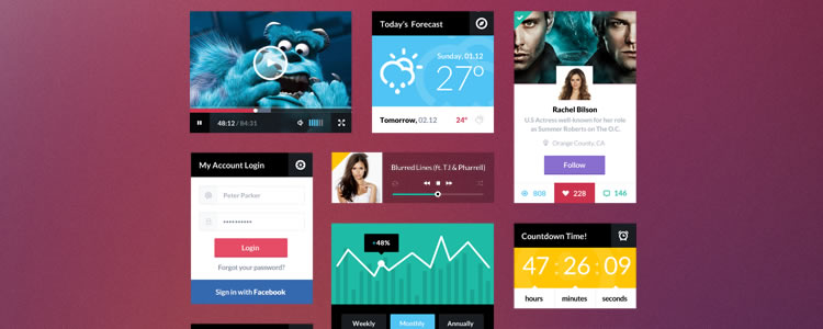 freebies designers web UI Kit