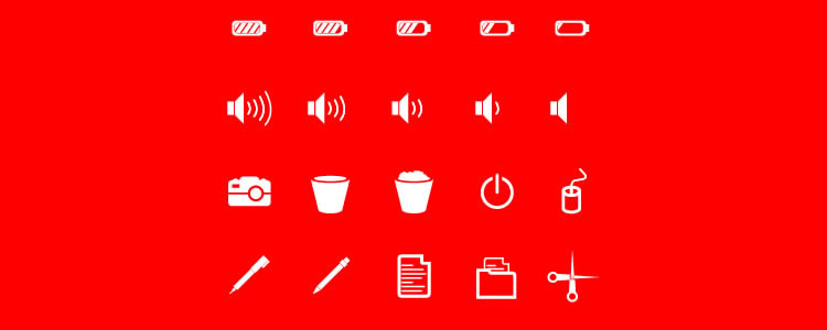 freebies designers web Flat Solid User Interface Icons