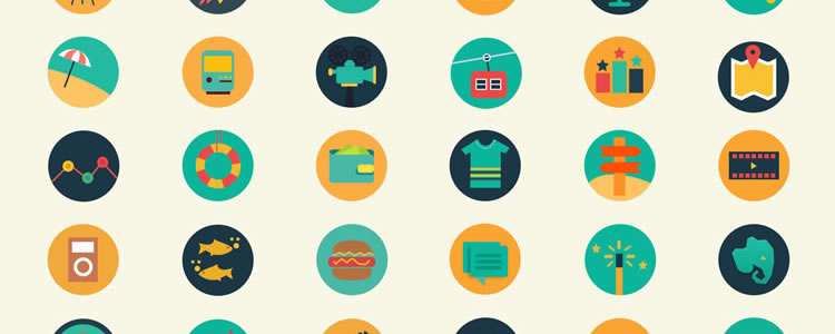 freebies designers web Meroo Flat-Styled Icon Set