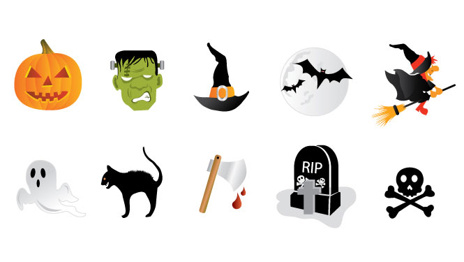 Halloween icons