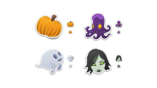 Halloween icons