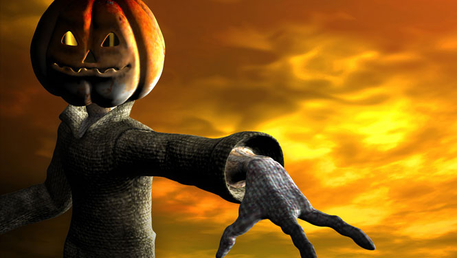 Pumpkin Head Free Stock Photo