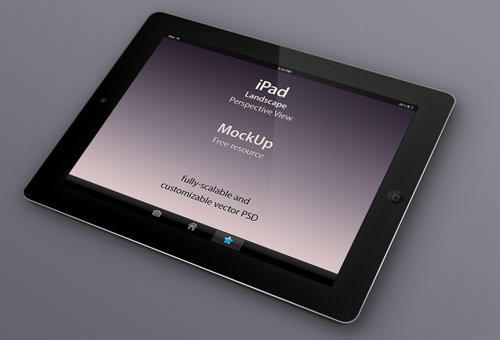 instantShift - Beautiful iPad Mockup PSD Designs