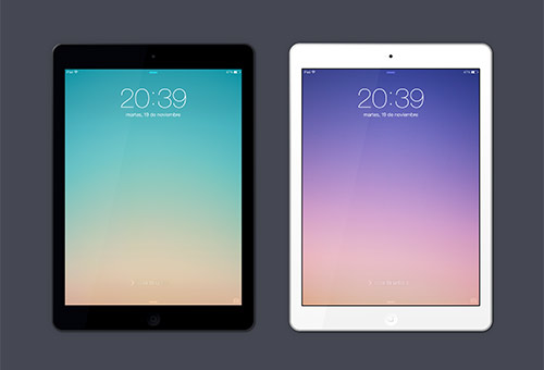 instantShift - Beautiful iPad Mockup PSD Designs