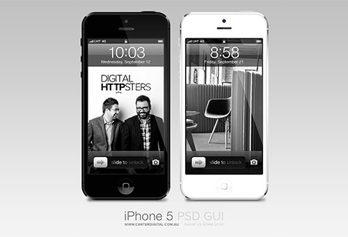 instantShift - Beautiful iPhone Mockup PSD Designs