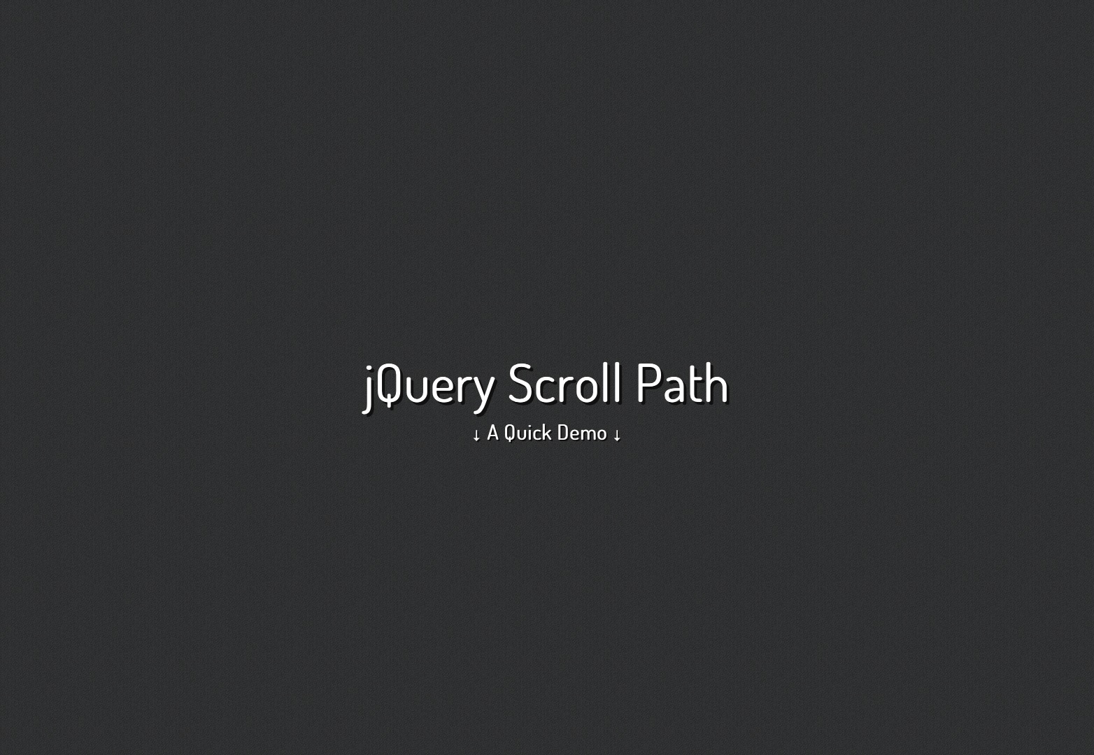 jQuery Scroll Path