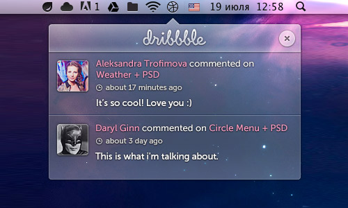 Notification Window PSD Designs