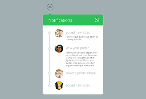 Notification Window PSD Designs