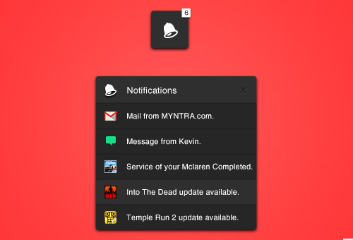 Notification Window PSD Designs