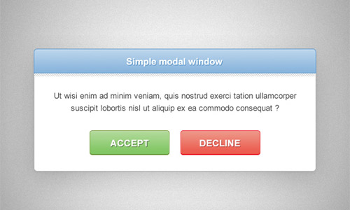 Notification Window PSD Designs