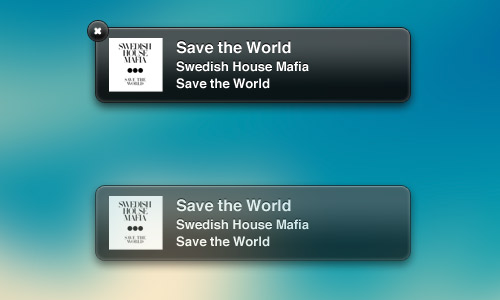 Notification Window PSD Designs